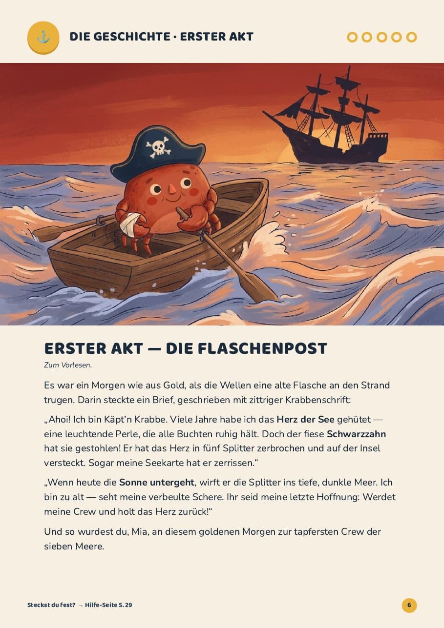 Piraten-Schatzsuche: Käpt'n Krabbe und das Herz der See - Bild 1